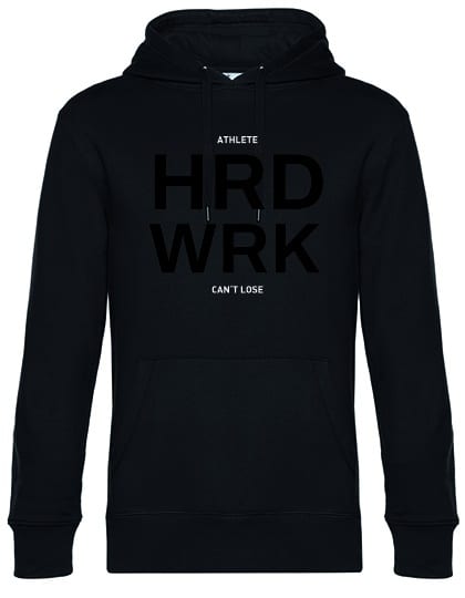 hoodie HRD WRK all black